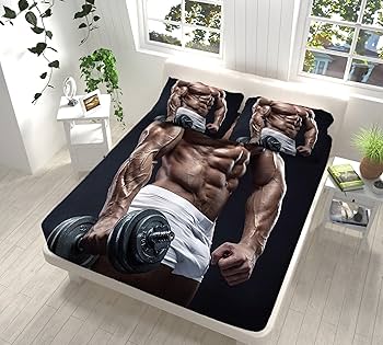 Amazon｜WJYMJJ 寝具セット ダブル160×200cm 筋肉質の男